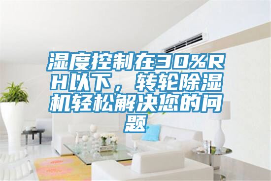 濕度控制在30%RH以下，轉(zhuǎn)輪除濕機輕松解決您的問題