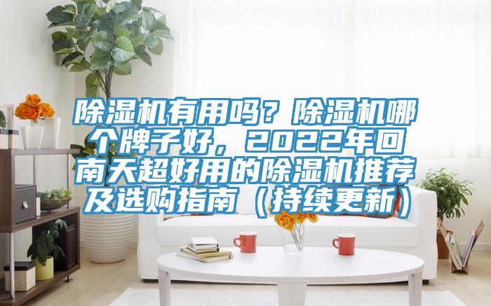 除濕機有用嗎？除濕機哪個牌子好，2022年回南天超好用的除濕機推薦及選購指南（持續(xù)更新）